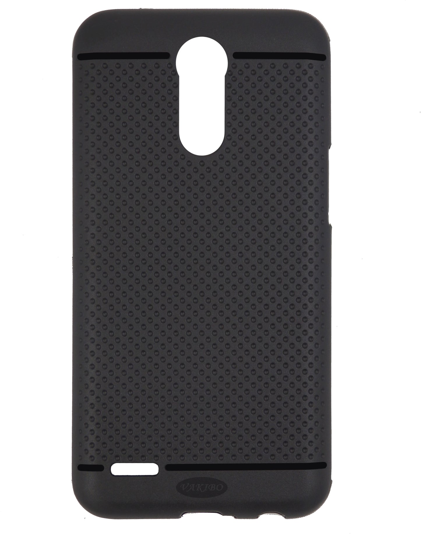 VAKIBO Dotted Design Black Coloured Soft TPU Back Cover Case Suitable for LG K10 2017