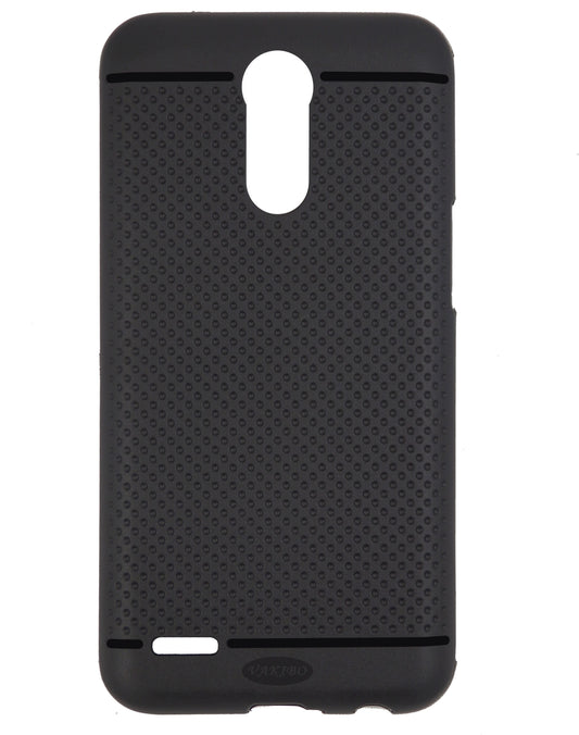 VAKIBO Dotted Design Black Coloured Soft TPU Back Cover Case Suitable for LG K10 2017