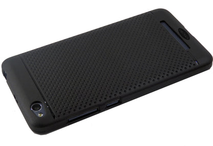 VAKIBO Dotted Design Black Coloured Soft TPU Back Cover Case Suitable for MI Redmi 4A