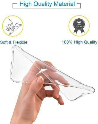 VAKIBO Super Premium Soft TPU Transparent Case With Dustplug,Side Grip,Corner Protection,lanyard Cuts,Camera Protection Suitable for OnePlus 8