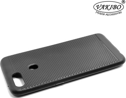 VAKIBO Dotted Design Black Coloured Soft TPU Back Cover Case Suitable for Oppo A5s