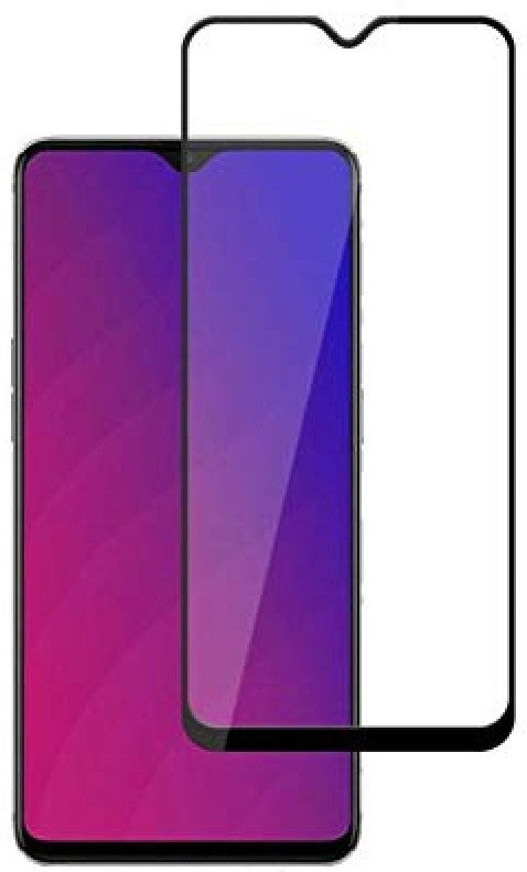 Super Premium Quality Tempered Glass Screen Guard Protector With Black Border Suitable For Oppo A7
