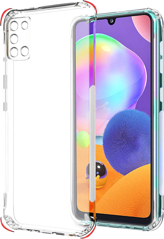 VAKIBO Premium Clear 1.5MM Thick Transparent Soft TPU Rubber Back Cover Case With Camera Protection Suitable for Samsung Galaxy A31