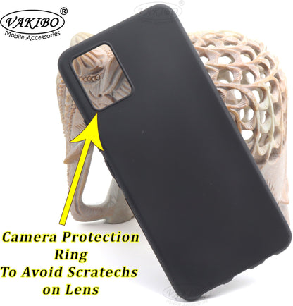 VAKIBO Matte Frosted Black Coloured Soft TPU Back Cover Case Suitable for Vivo V20