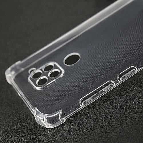 VAKIBO Super Premium Soft TPU Transparent Case With Dustplug,Side Grip,Corner Protection,lanyard Cuts,Camera Protection Suitable for Mi Redmi Note 9