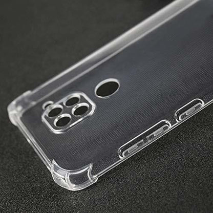 VAKIBO Super Premium Soft TPU Transparent Case With Dustplug,Side Grip,Corner Protection,lanyard Cuts,Camera Protection Suitable for Mi Redmi Note 9