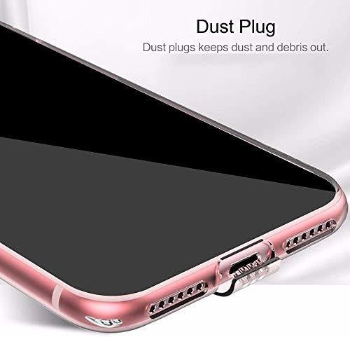 VAKIBO Super Premium Soft TPU Transparent Case With Dustplug,Side Grip,Corner Protection,lanyard Cuts,Camera Protection Suitable for MI Redmi 8A Dual