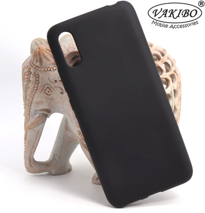 VAKIBO Matte Frosted Black Coloured Soft TPU Back Cover Case Suitable for Mi Redmi 9i