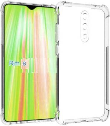 VAKIBO Super Premium Soft TPU Transparent Case With Dustplug,Side Grip,Corner Protection,lanyard Cuts,Camera Protection Suitable for Mi Redmi Note 8