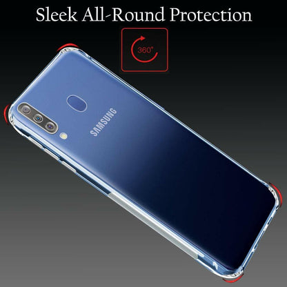 VAKIBO Super Premium Soft TPU Transparent Case With Dustplug,Side Grip,Corner Protection,lanyard Cuts,Camera Protection Suitable for Vivo U20