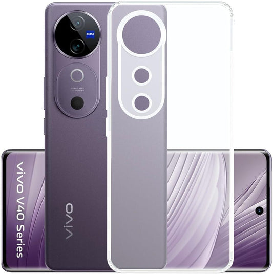 VAKIBO Premium Clear 1.5MM Thick Transparent Soft TPU Rubber Back Cover Case With Camera Protection Suitable for Vivo V40