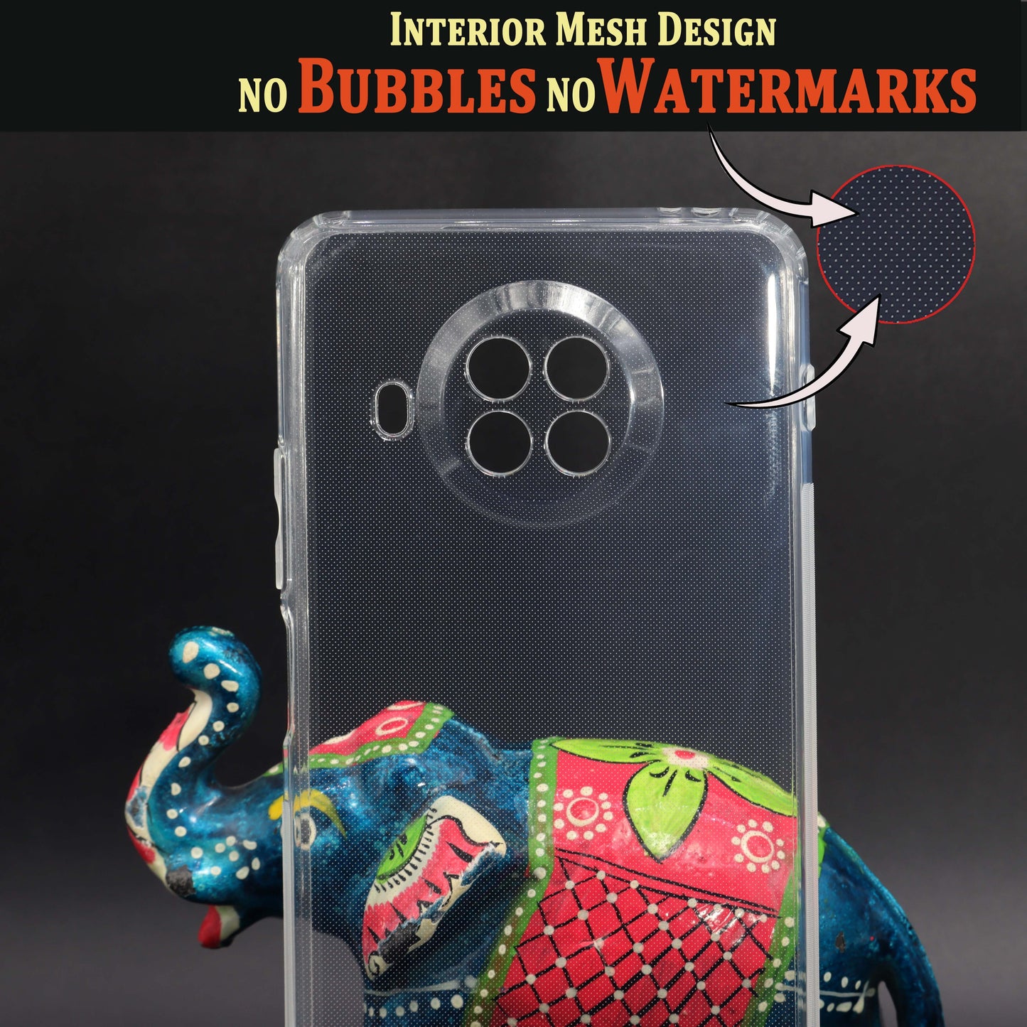 VAKIBO Super Premium Soft TPU Transparent Case With Dustplug,Side Grip,Corner Protection,lanyard Cuts,Camera Protection Suitable for Mi 10i