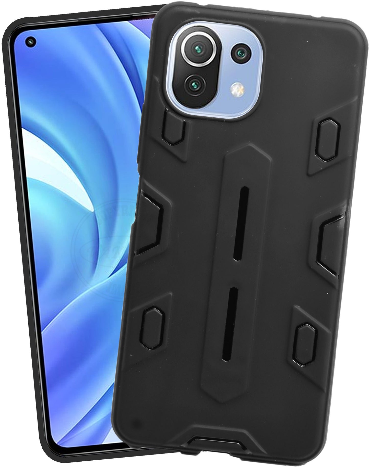 VAKIBO Black Coloured Back Cover Case Suitable for Mi 11 Lite
