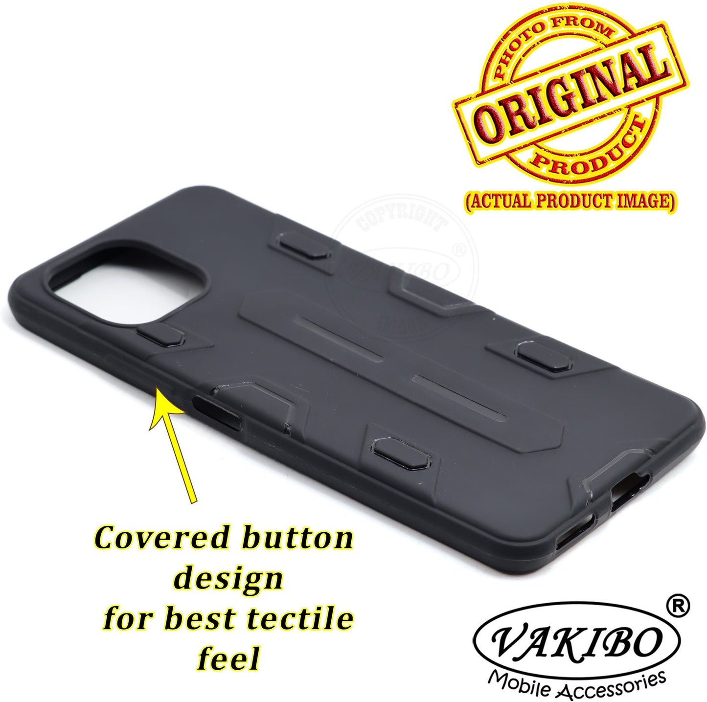 VAKIBO Black Coloured Back Cover Case Suitable for Mi 11 Lite