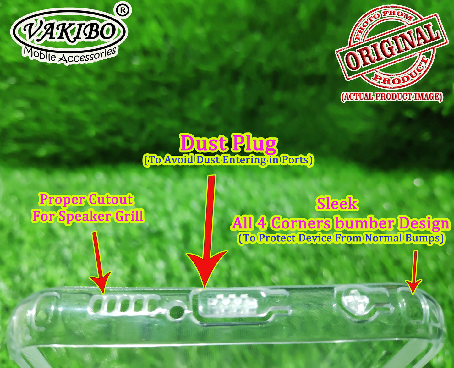 VAKIBO Super Premium Soft TPU Transparent Case With Dustplug,Side Grip,Corner Protection,lanyard Cuts,Camera Protection Suitable for Poco X3