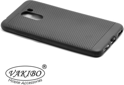 VAKIBO Dotted Design Black Coloured Soft TPU Back Cover Case Suitable for Mi Poco F1