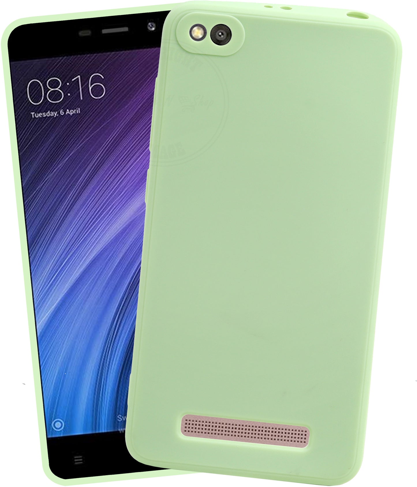 VAKIBO Matte 1.5 MM Thick With Camera Protection Pista Green Coloured Soft TPU Rubber Back Cover Case Suitable for MI Redmi 4A