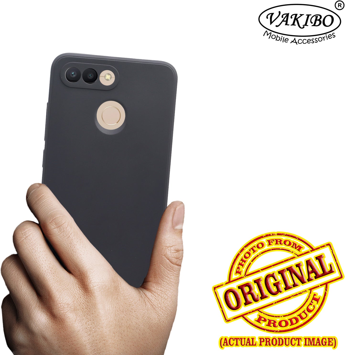 VAKIBO Matte 1.5 MM Thick With Camera Protection Black Coloured Soft TPU Rubber Back Cover Case Suitable for Mi Redmi 6