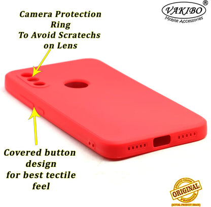 VAKIBO Matte 1.5 MM Thick With Camera Protection Red Coloured Soft TPU Rubber Back Cover Case Suitable for Mi Redmi Y3