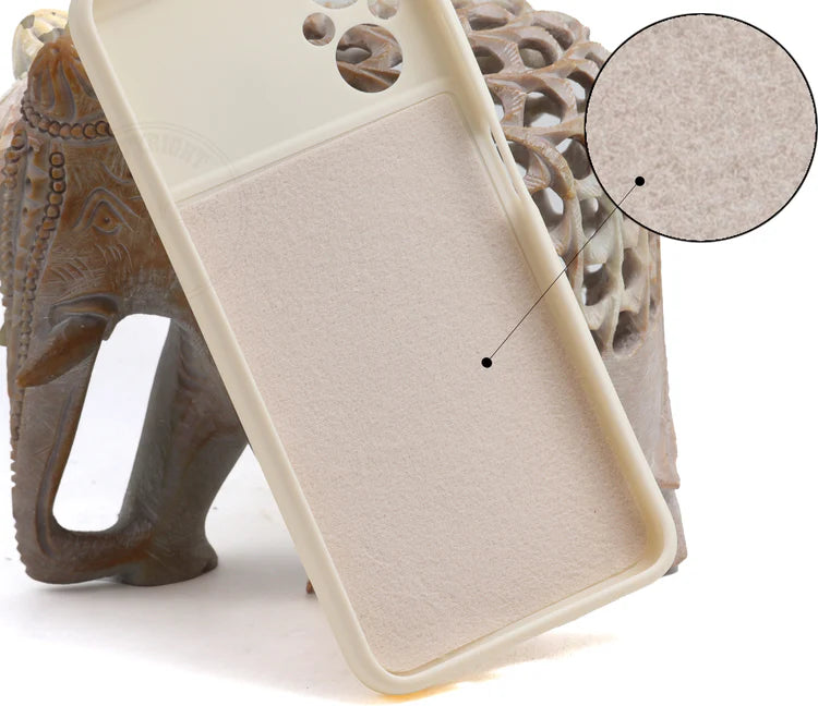VAKIBO Matte 1.5 MM Thick With Camera Protection Cream White Coloured Soft TPU Rubber Back Cover Case Suitable for Mi Redmi A2 Plus
