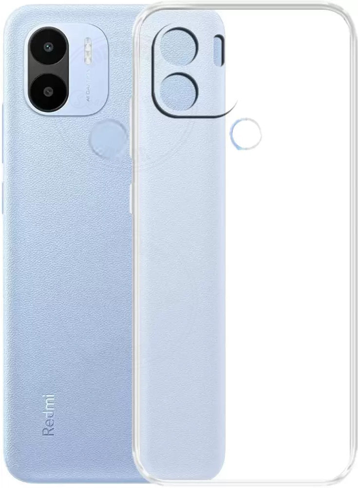 VAKIBO Super Premium Soft TPU Transparent Case With Dustplug,Side Grip,Corner Protection,lanyard Cuts,Camera Protection Suitable for Mi Poco C50