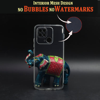 VAKIBO Super Premium Soft TPU Transparent Case With Dustplug,Side Grip,Corner Protection,lanyard Cuts,Camera Protection Suitable for Mi Redmi 10 Power