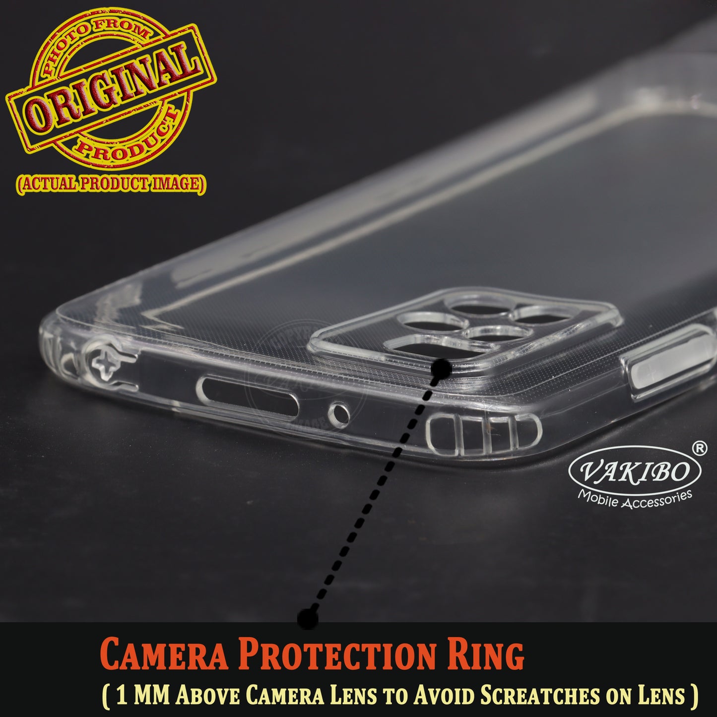 VAKIBO Super Premium Soft TPU Transparent Case With Dustplug,Side Grip,Corner Protection,lanyard Cuts,Camera Protection Suitable for Mi Redmi 10 Prime