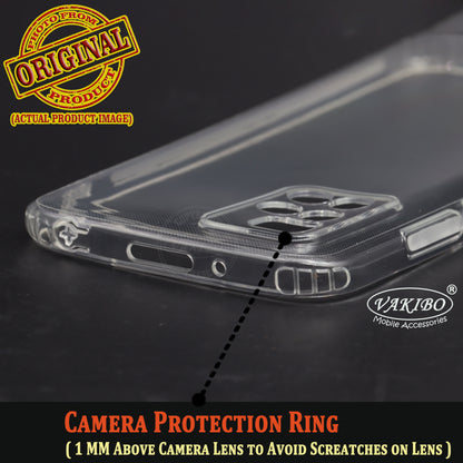 VAKIBO Super Premium Soft TPU Transparent Case With Dustplug,Side Grip,Corner Protection,lanyard Cuts,Camera Protection Suitable for Mi Redmi 10 Prime