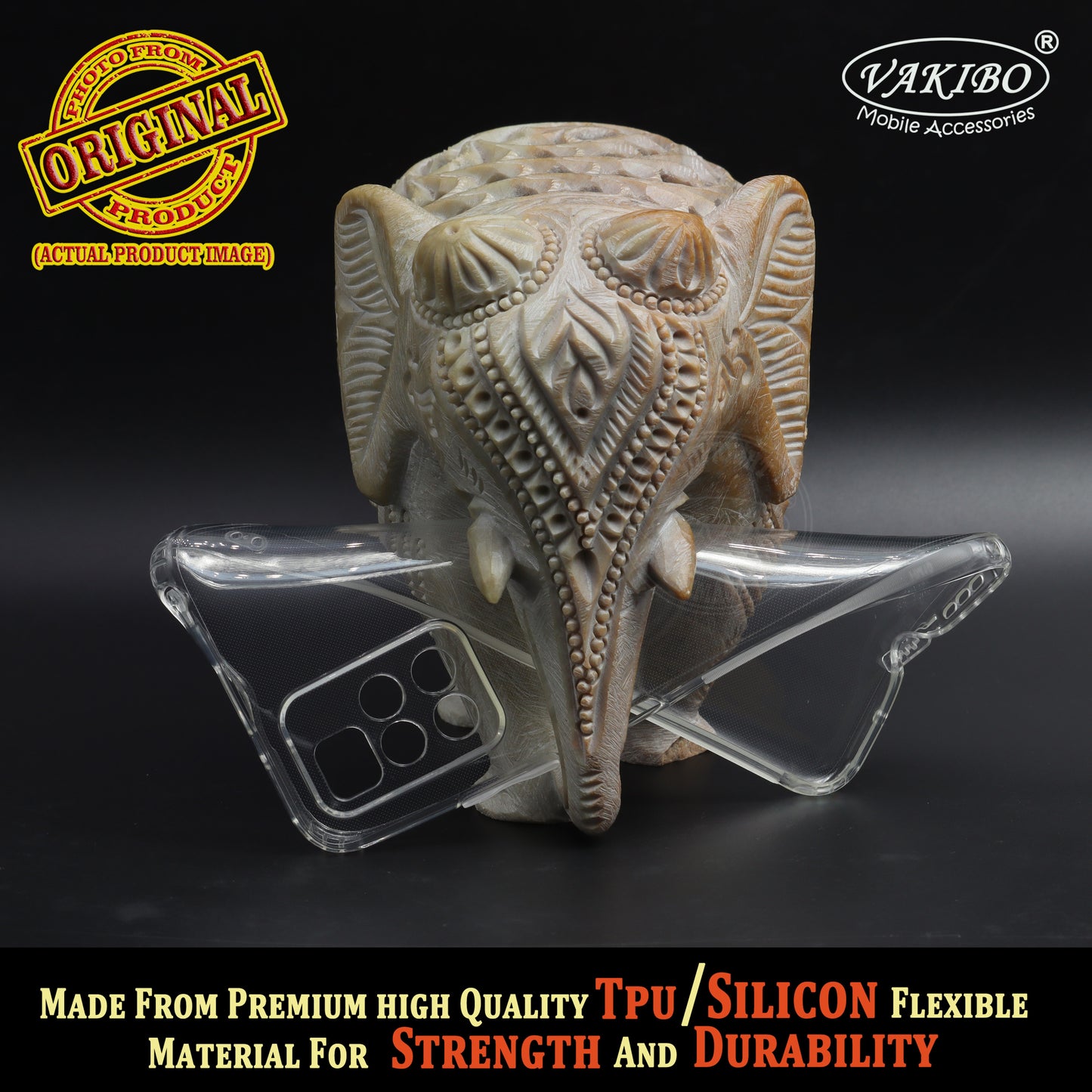 VAKIBO Super Premium Soft TPU Transparent Case With Dustplug,Side Grip,Corner Protection,lanyard Cuts,Camera Protection Suitable for Mi Redmi 10 Prime