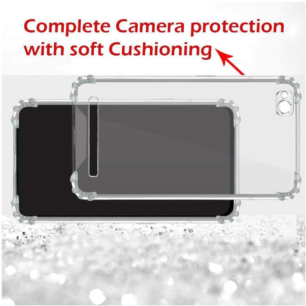 VAKIBO Super Premium Soft TPU Transparent Case With Dustplug,Side Grip,Corner Protection,lanyard Cuts,Camera Protection Suitable for MI Redmi 5A