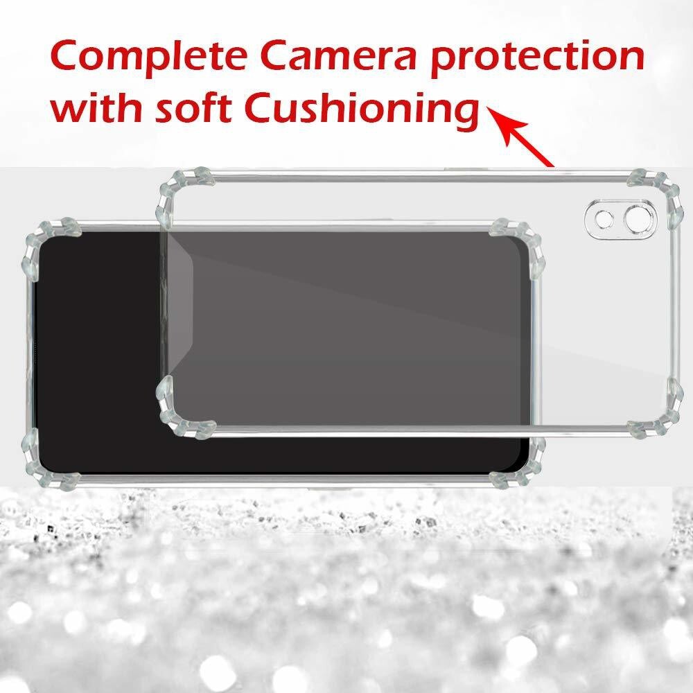 VAKIBO Super Premium Soft TPU Transparent Case With Dustplug,Side Grip,Corner Protection,lanyard Cuts,Camera Protection Suitable for MI Redmi 7A