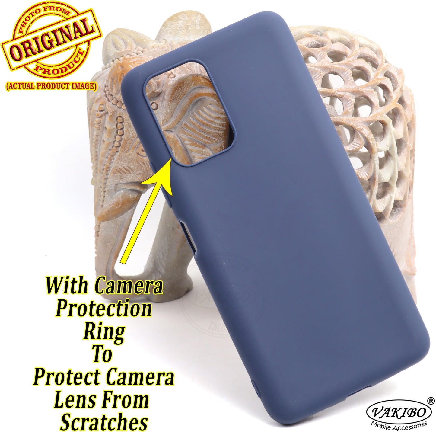 VAKIBO Blue Coloured Back Cover Case Suitable for Mi Redmi Note 10 Pro