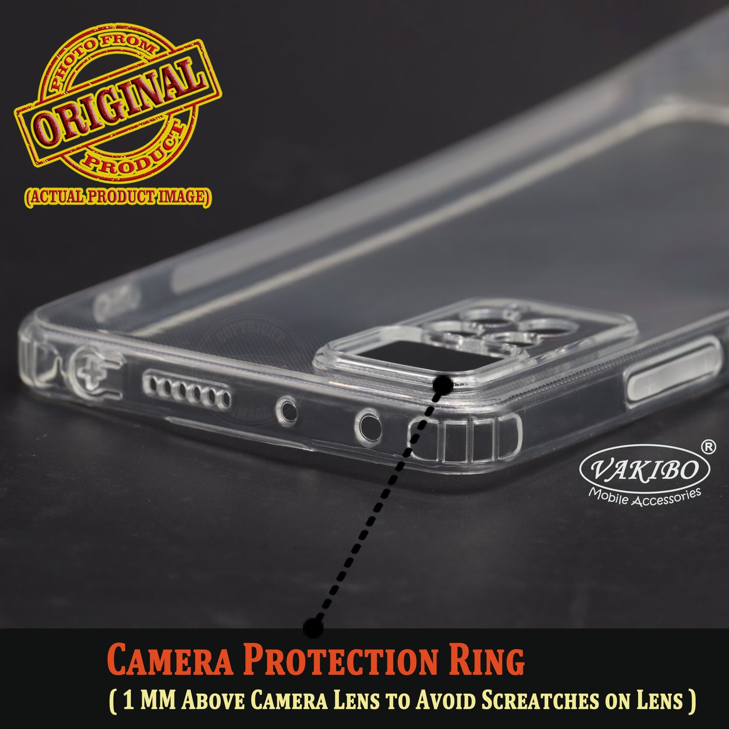 VAKIBO Super Premium Soft TPU Transparent Case With Dustplug,Side Grip,Corner Protection,lanyard Cuts,Camera Protection Suitable for Mi Redmi Note11 Pro +