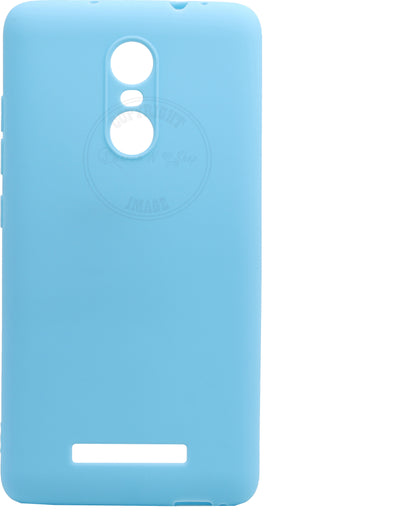 VAKIBO 1.2 MM Thick Sky Blue Coloured Soft TPU Rubber Back Cover Case With Camera Protection Ring Suitable for MI Redmi Note 3