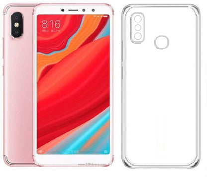 VAKIBO Super Premium Soft TPU Transparent Case With Dustplug,Side Grip,Corner Protection,lanyard Cuts,Camera Protection Suitable for Mi Redmi Y2