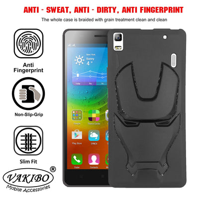 VAKIBO 3D IronMan Mask Avengers Edition Soft Flexible Silicon Back Cover Case For Lenovo K3 Note